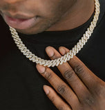 VVS1 Moissanite Iced Out Cuban Link Hip Hop Chain