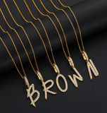 VVS1 Moissanite Alphabet Letter Hip Hop Pendant