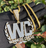 Iced Out Winners Circle Letter Moissanite Hip Hop Pendant