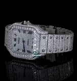 Roman Numeral Iced Out VVS1 Moissanite Hip Hop Watch