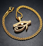 Iced Out Moissanite Eye Of Horus Hip Hop Pendant