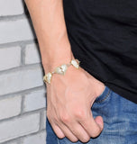 Iced Out Moissanite Broken Heart Hip Hop Brtacelet