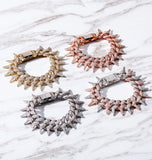 Micro Pave Cuban Link Moissanite Diamond Bracelet