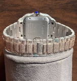 Rose & White Luxury Moissanite Diamond Men's Watch