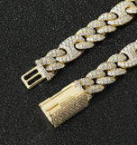 Iced Out Moissanite Diamond G Link Hip Hop Necklace