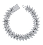 Iced Out Moissanite Rapper Style Hip Hop Bracelet