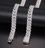 Moissanite Diamond Cuban Link Chain Iced Out Hip Hop Chain