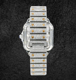 Iced Out Moissanite Diamond Skeleton Watch