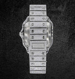 Moissanite Iced Out Dual Tone Luxury Hip Hop Watch