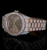 Iced Out Elegant Moissanite Diamond Wrist Watch For Him