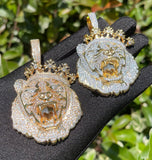 VVS1 Moissanite Rapper Style Lion Face Hip Hop Pendant