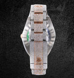 Dual Tone Moissanite Diamond Datejust Luxury Watch