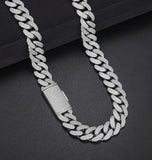 Iced Out Moissanite Cuban Link Hip Hop Chain For Men's