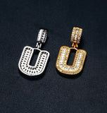 Customized Iced Out Baguette Cut Moissanite Pendant