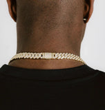 VVS1 Moissanite Iced Out Cuban Link Hip Hop Chain