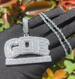 Men’s Moissanite Iced GOE Pendant God Over Everything Hip Hop Pendant