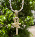 Iced Out VVS1 Moissanite Unique Cross Pendant