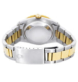 Moissanite Diamond Dual Tone Stylish Oyster Band Watch