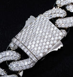 Moissanite Diamond Iced Out Figaro Link Hip Hop Chain