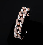Iced Out Moissanite Cuban Link Unique Hip Hop Bracelet