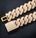 Iced Out Cuban Link Moissanite Diamond Stylish Hip Hop Chain