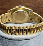 Green Dial Moissanite Diamond Half Bezel Daily Wear Watch