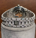 Iced Out VVS1 Moissanite Hip Hop Wrist Watch For Him