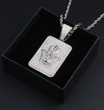 Iced Out Hamsa Hand Moissanite Hip Hop Pendant