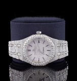 Iced Out VVS1 Moissanite Diamond Wrist Watch For Men's