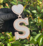 VVS1 Moissanite Iced Out Personalized Letter Hip Hop Pendant