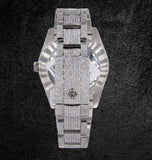 Iced Out Moissanite Diamond Datejust Watch For Him