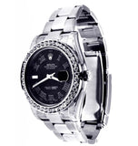 Black Dial VVS1 Moissanite Diamond Stylish Watch