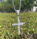 Moissanite Iced Out Elegant Cross Pendant Gift