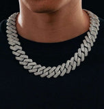 Cuban Link Chain For Mens Iced Out Moissanite Hip Hop Chain