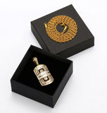 Moissanite Iced Out Baguette Cut Hip Hop Pendant For Him