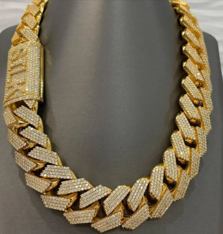 Moissanite Diamond Iced Out Cuban Link Chain For Him