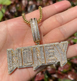 Money Iced Out Moissanite Hip Hop Pendant