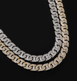 Baguette Cut Moissanite Iced Out Rapper Style Hip Hop Chain