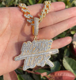 Baguette Cut VVS1 Moissanite Hip Hop Pendant For Him