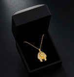 Iced Out Moissanite Egyptian Pharaoh Head Pendant