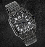 Black Moissanite Iced Out Hip Hop Luxury Watch