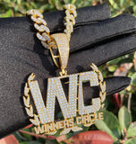 Iced Out Winners Circle Letter Moissanite Hip Hop Pendant