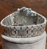 Chrono Dial Iced Out Full Moissanite Diamond Automatic Wrist Watch