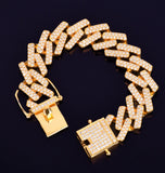 Iced Out Moissanite Rapper Style Hip Hop Bracelet