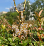 Pegasus Moissanite Iced Out Hip Hop Pendant