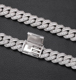 Moissanite Diamond Cuban Link Chain Iced Out Hip Hop Chain