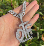 Custom Made OTF VVS1 Moissanite Hip Hop Pendant For Him