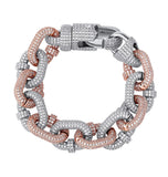 Iced Out Moissanite Hip Hop Bracelet For Him