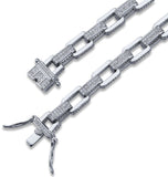 VVS1 Moissanite Rolo Link Hip Hop Bracelet For Men's