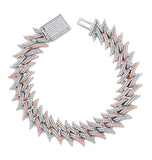 Iced Out Moissanite Rapper Style Hip Hop Bracelet